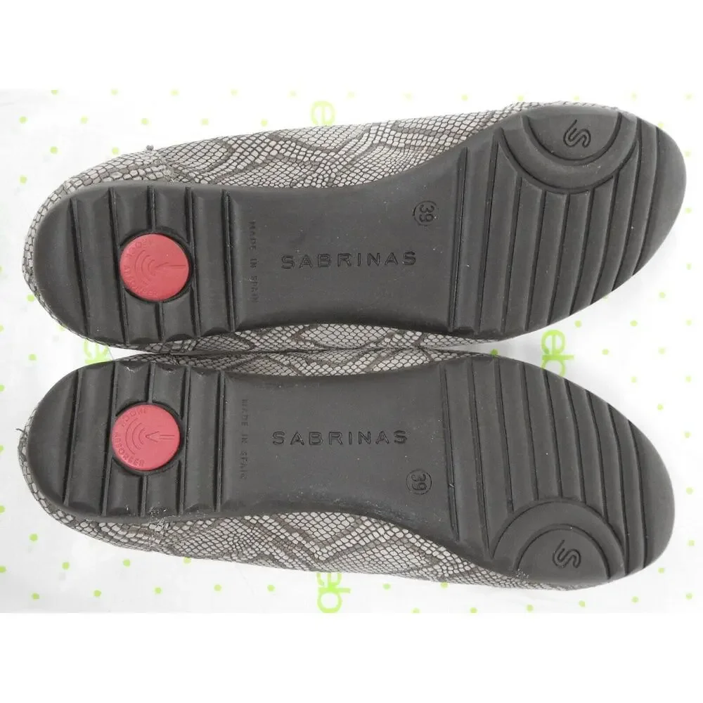 Sabrinas London women's size 39 8 M ballet flats slip on comfort shoes leather b